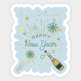 Happy New Year Sticker